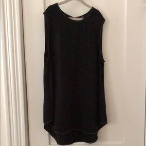 Theory Silk Black Sleeveless Top